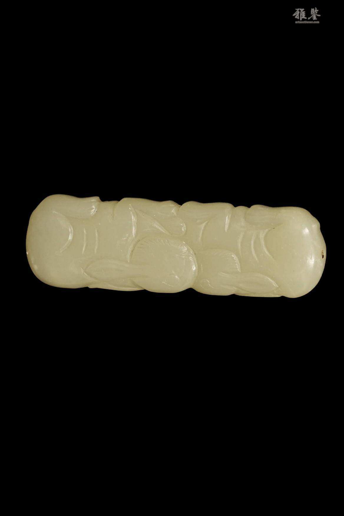 辽金时期 雌雄双菟玉饰